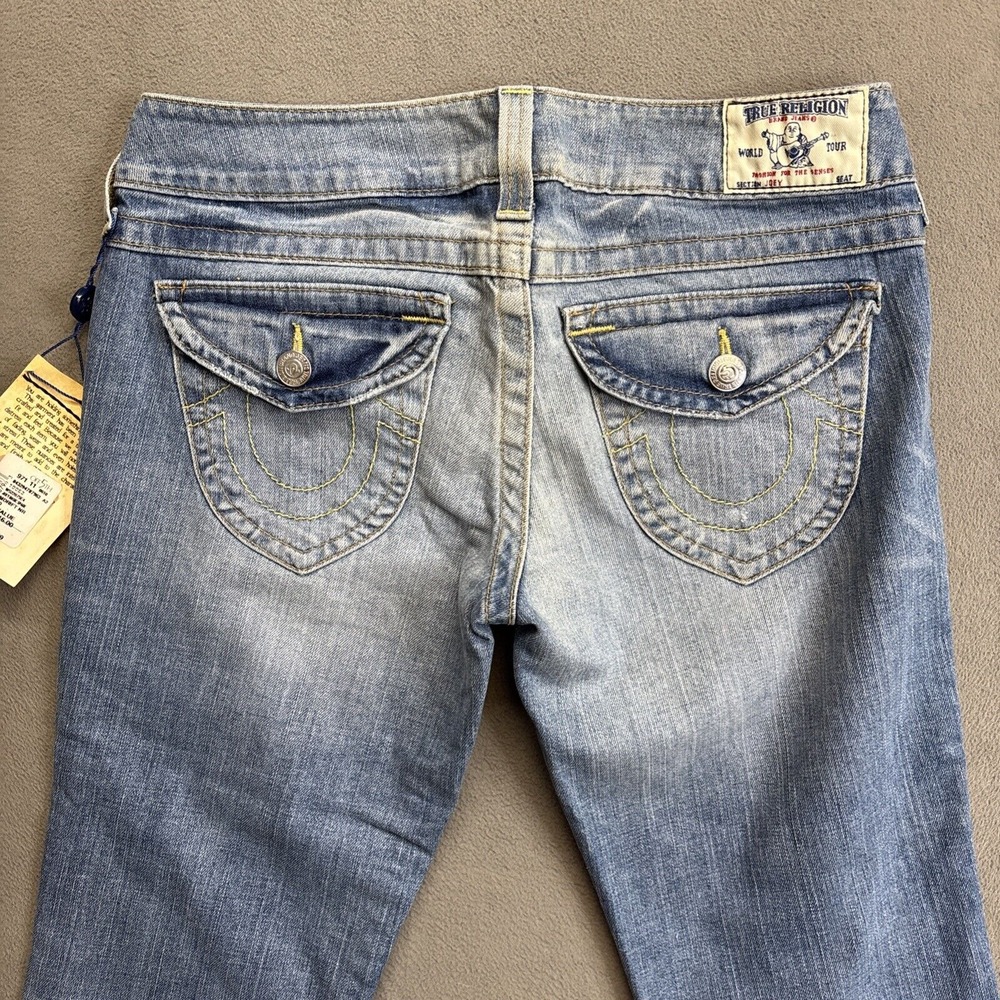 Vintage True Religion 'Joey' Miss Groovy Hippie Flare Jeans Women Size 30 USA - Picture 13 of 14